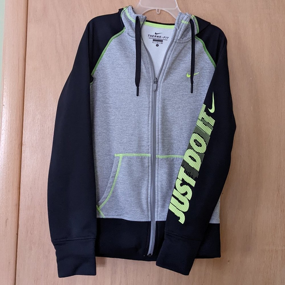 Nike Therma-Fit Just Do It Full Zip Long Sleeve Hoodie